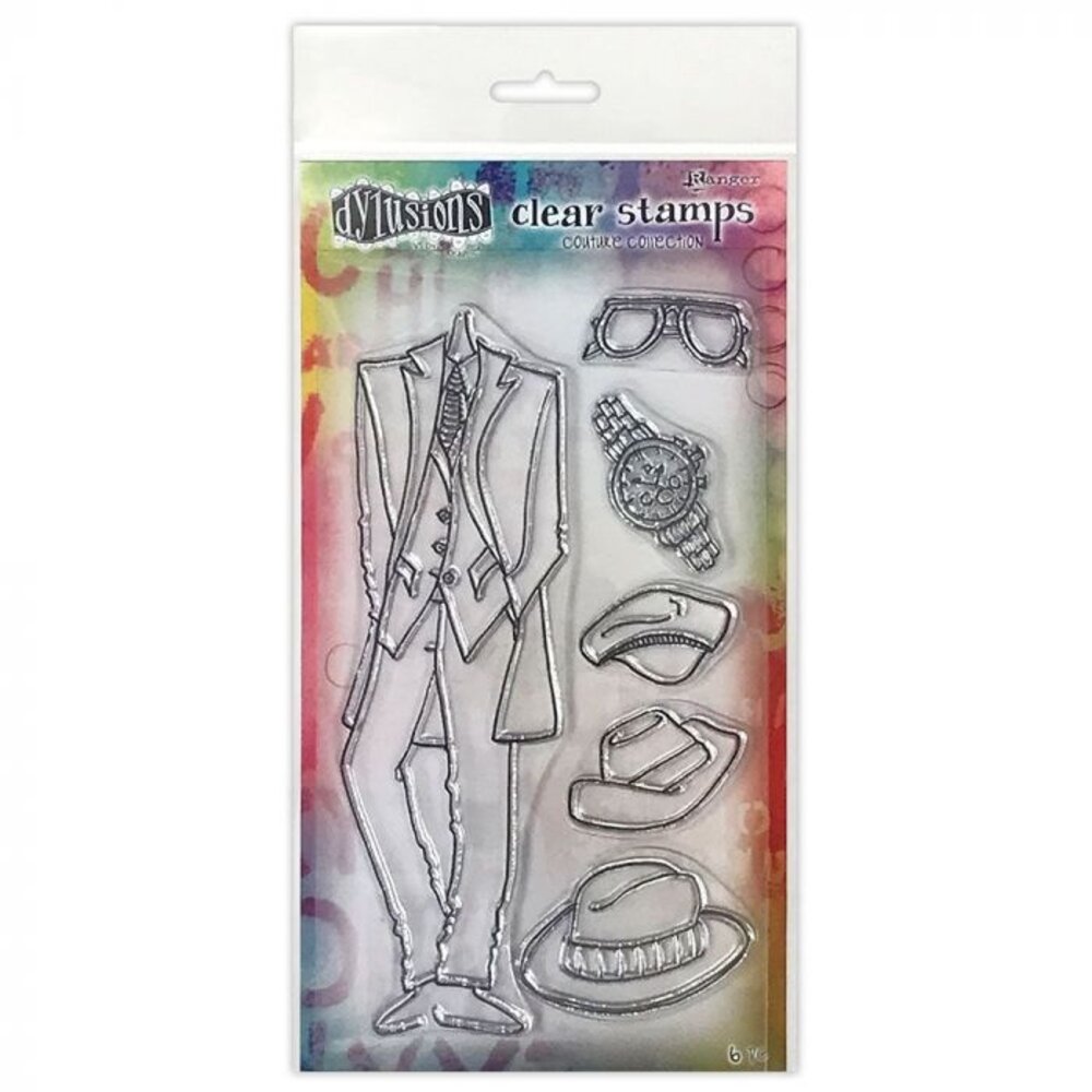 Ranger Dylusions Couture A Day at the Races Clear Stamps (DYB78326) Ranger Dylusions Couture A Day at the Races Clear Stamps (DYB78326)