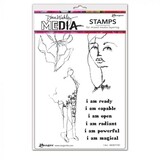 Dina Wakley MEdia I Am Cling Stamps (MDR77787)