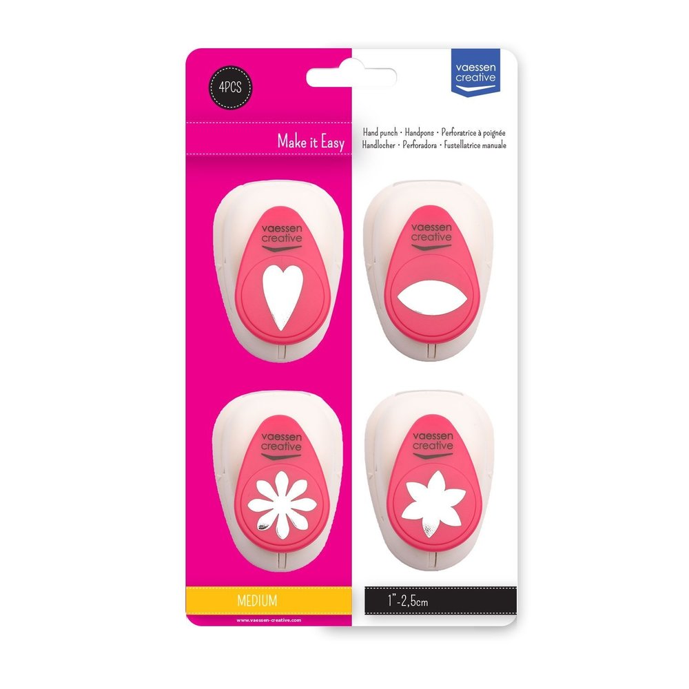 Vaessen Creative Figuurpons Set medium 4 stuks (2137-075) Vaessen Creative Figuurpons Set medium 4 stuks (2137-075)