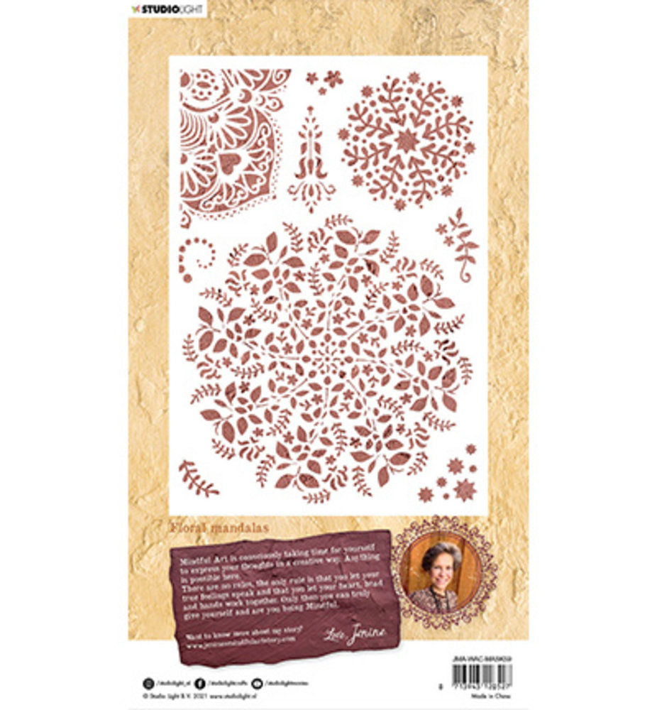 Studio Light Warm & Cozy Floral Mandalas Masking Stencil (JMA-WAC-MASK59)