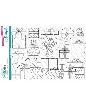 Carlijn Design Stempels Slimline Cadeaus (CDST-0076) Carlijn Design Stempels Slimline Cadeaus (CDST-0076)