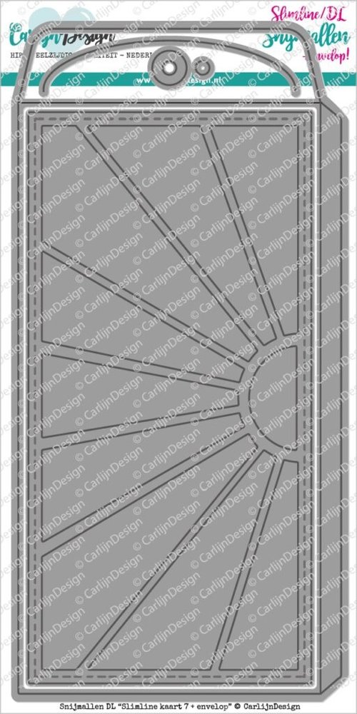 Carlijn Design Snijmal Slimline Kaart 7 + Envelop (CDSN-0136) Carlijn Design Snijmal Slimline Kaart 7 + Envelop (CDSN-0136)
