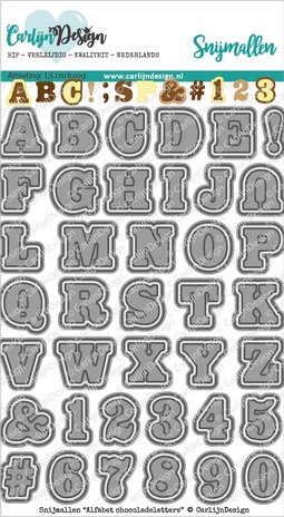 Carlijn Design Snijmal Alfabet Chocoladeletters (CDSN-0139) Carlijn Design Snijmal Alfabet Chocoladeletters (CDSN-0139)