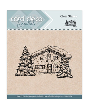 Card Deco Clear Stamp Cottage (CDECS074)