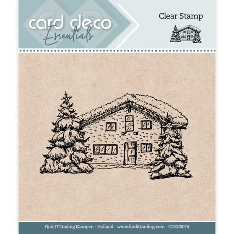 Card Deco Clear Stamp Cottage (CDECS074)