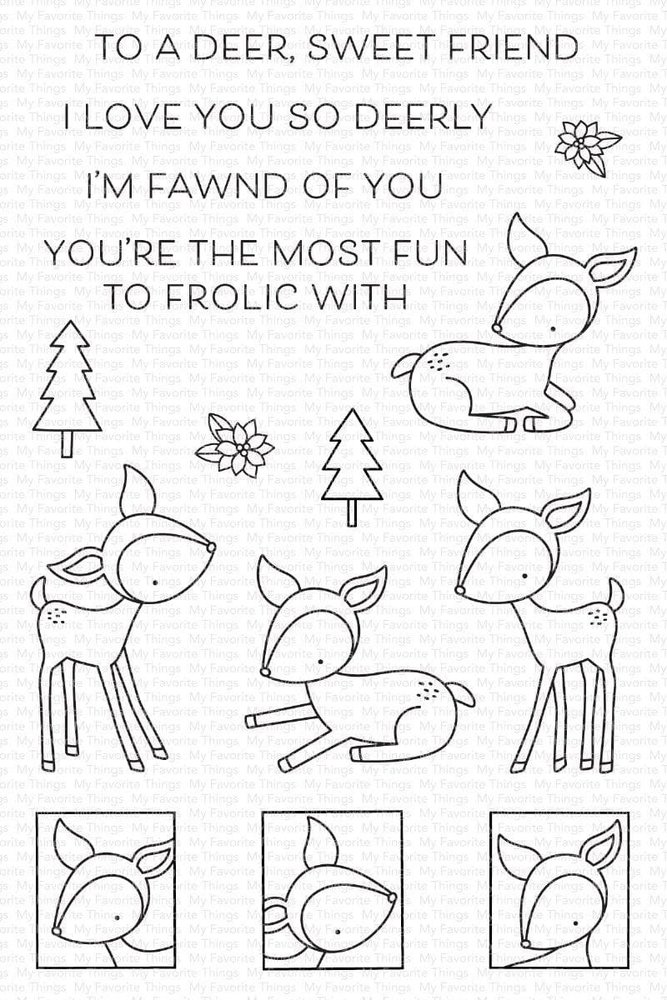 My Favorite Things Deer, Sweet Friend Clear Stamps (CS-620) My Favorite Things Deer, Sweet Friend Clear Stamps (CS-620)