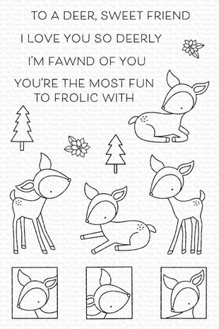 My Favorite Things Deer, Sweet Friend Clear Stamps (CS-620) My Favorite Things Deer, Sweet Friend Clear Stamps (CS-620)