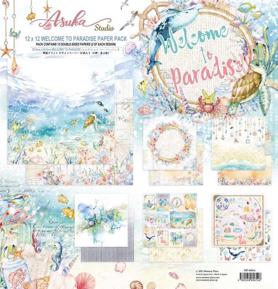 Memory Place Welcome to Paradise 12x12 Inch Paper Pack (MP-60614) Memory Place Welcome to Paradise 12x12 Inch Paper Pack (MP-60614)