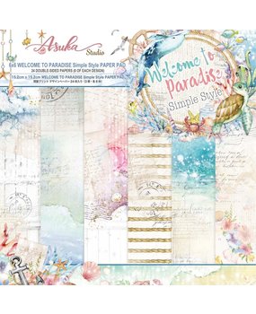 Memory Place Welcome to Paradise Simple Style 6x6 Inch Paper Pack (MP-60626) Memory Place Welcome to Paradise Simple Style 6x6 Inch Paper Pack (MP-60626)