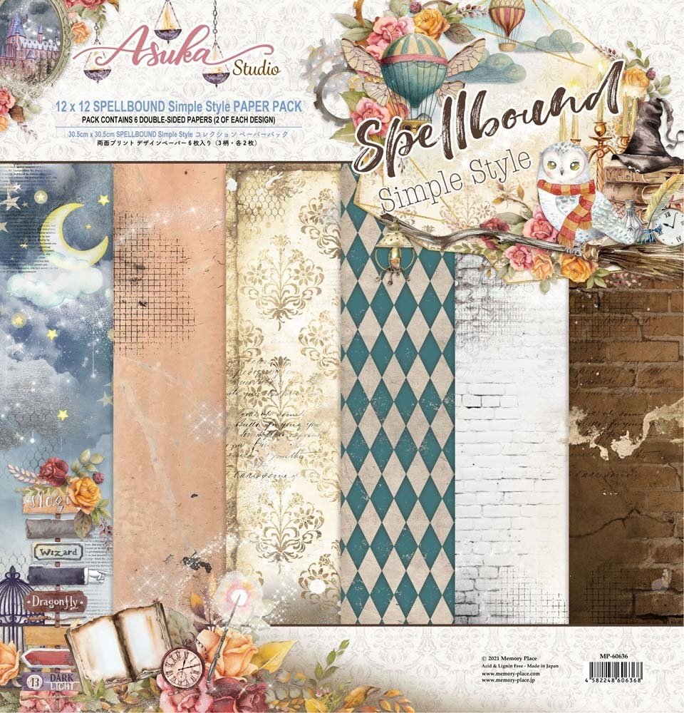 Memory Place Spellbound Simple Style 12x12 Inch Paper Pack (MP-60636) Memory Place Spellbound Simple Style 12x12 Inch Paper Pack (MP-60636)