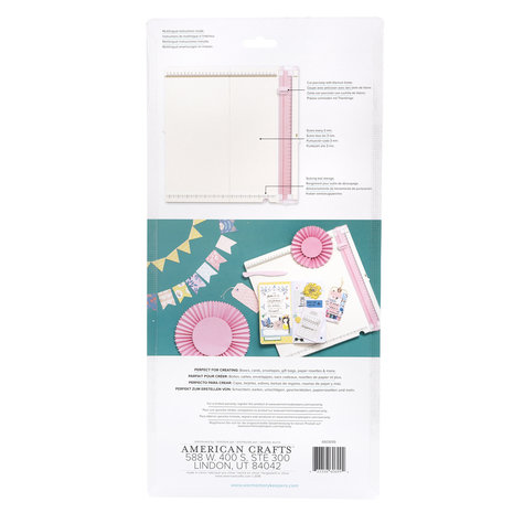 We R Memory Keepers New Pink and Centimetres Trim & Score Board