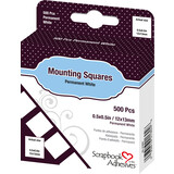 Scrapbook Adhesives Mounting Squares White (500pcs) (01604)