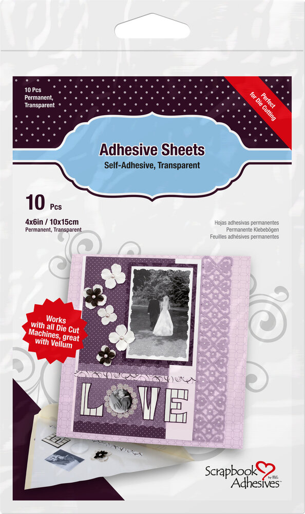 Scrapbook Adhesives Adhesive Sheets 4x6 Inch (01680)
