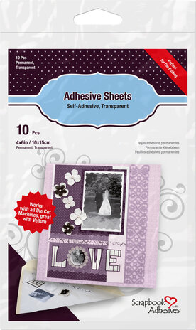 Scrapbook Adhesives Adhesive Sheets 4x6 Inch (01680)