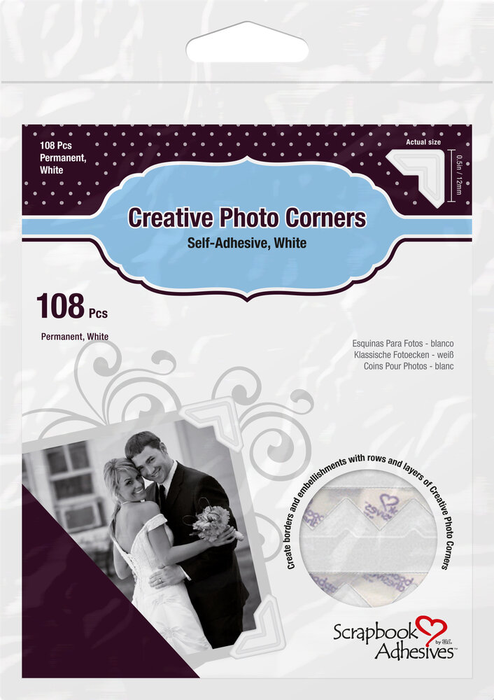 Scrapbook Adhesives Creative Photo Corners White (01628) Scrapbook Adhesives Creative Photo Corners White (01628)