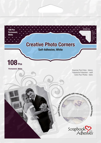 Scrapbook Adhesives Creative Photo Corners White (01628) Scrapbook Adhesives Creative Photo Corners White (01628)
