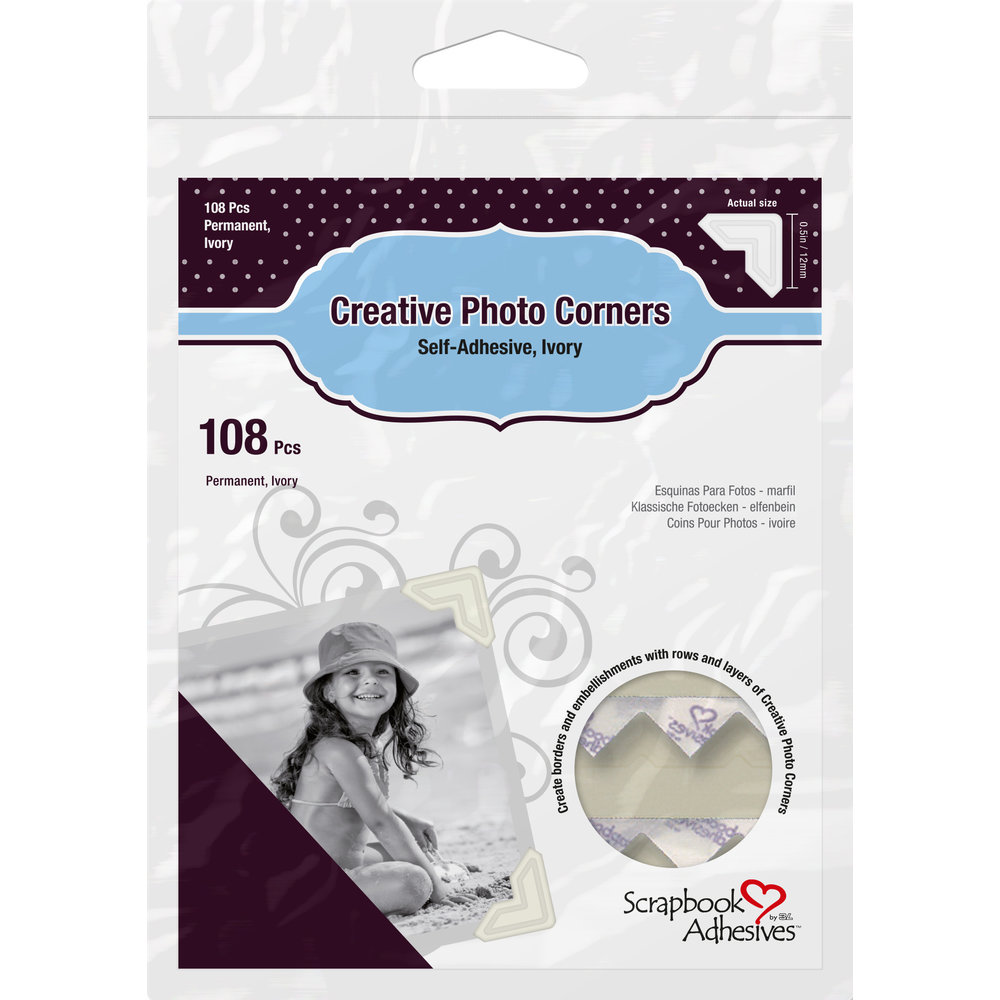 Creative Photo Corners Ivory - Scrapbook Adhesives by 3L