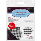 Scrapbook Adhesives 3D Foam Squares Black Mix (01615)