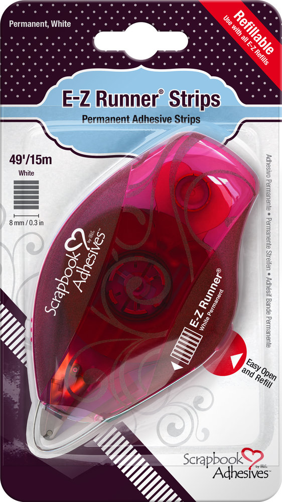 Scrapbook Adhesives E-Z Runner Permanent Strips Refillable Dispenser (01200) Scrapbook Adhesives E-Z Runner Permanent Strips Refillable Dispenser (01200)