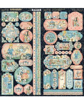 Graphic 45 Alice's Tea Party Stickers (4502362) Graphic 45 Alice's Tea Party Stickers (4502362)