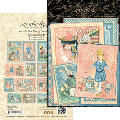 Graphic 45 Alice's Tea Party Journaling Cards (4502363) Graphic 45 Alice's Tea Party Journaling Cards (4502363)