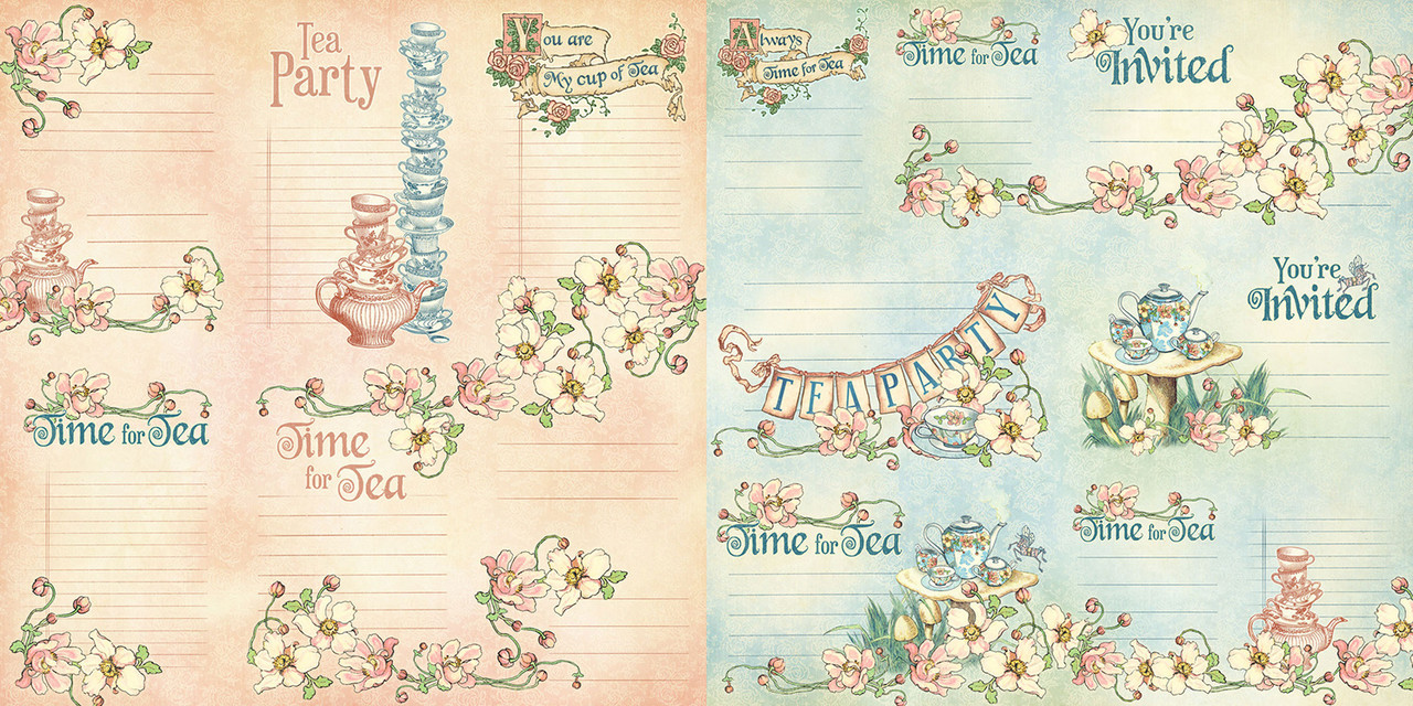Graphic 45 Alice's Tea Party Journaling Cards (4502363) Graphic 45 Alice's Tea Party Journaling Cards (4502363)