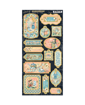 Graphic 45 Alice's Tea Party Chipboard (4502361)