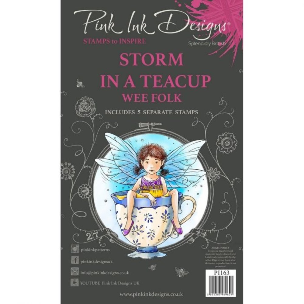 Pink Ink Designs Storm in a Teacup A6 Clear Stamp Set (PI163) Pink Ink Designs Storm in a Teacup A6 Clear Stamp Set (PI163)