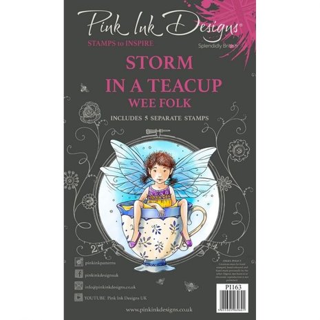 Pink Ink Designs Storm in a Teacup A6 Clear Stamp Set (PI163) Pink Ink Designs Storm in a Teacup A6 Clear Stamp Set (PI163)