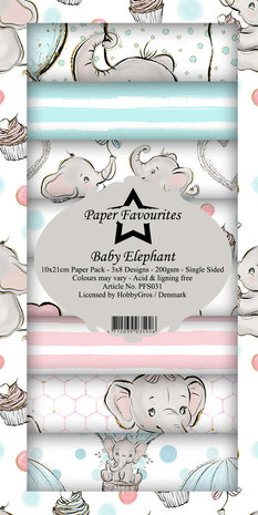 Paper Favourites Baby Elephant Slimline Paper Pack (PFS031) Paper Favourites Baby Elephant Slimline Paper Pack (PFS031)