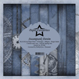 Paper Favourites Steampunk Denim 12x12 Inch Paper Pack (PF386)
