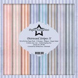 Paper Favourites Distressed Stripes II 12x12 Inch Paper Pack (PF388)