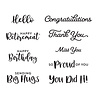Spellbinders Simple Sentiments Clear Stamp (STP-054) Spellbinders Simple Sentiments Clear Stamp (STP-054)