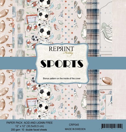 Reprint Sports 12x12 Inch Paper Pack (CRP045) Reprint Sports 12x12 Inch Paper Pack (CRP045)