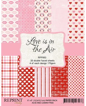 Reprint Love is in the Air 6x6 Inch Paper Pack (RPP063) Reprint Love is in the Air 6x6 Inch Paper Pack (RPP063)