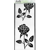 Picket Fence Studios Slimline Blending Roses Stencil (SC-274)
