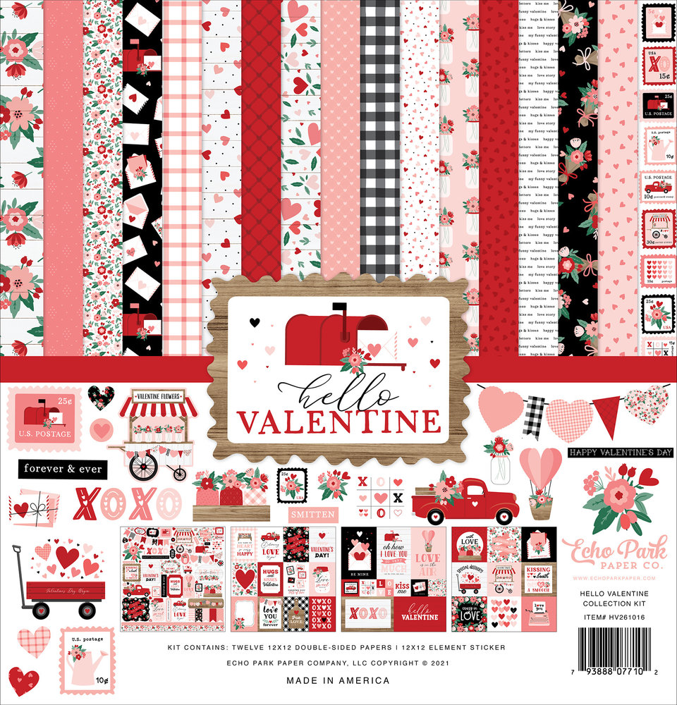 Echo Park Hello Valentine 12x12 Inch Collection Kit (HV261016) Echo Park Hello Valentine 12x12 Inch Collection Kit (HV261016)