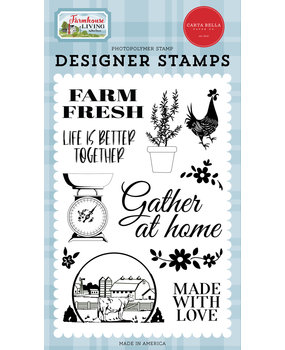 Carta Bella Farmhouse Living Farm Fresh Clear Stamps (CBLIV145040) Carta Bella Farmhouse Living Farm Fresh Clear Stamps (CBLIV145040)