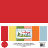Carta Bella Farmhouse Living 12x12 Inch Coordinating Solids Paper Pack (CBLIV145015)