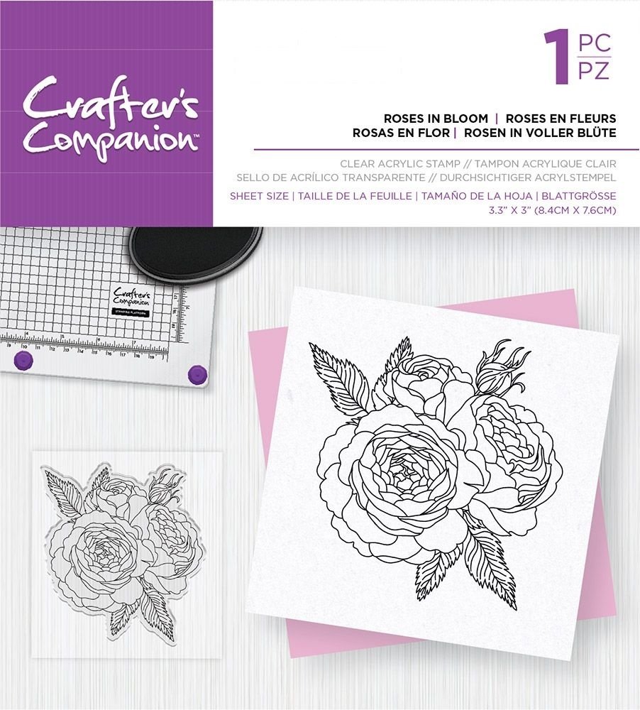 Crafter's Companion Roses in Bloom Clear Stamps (CC-ST-CA-ROSIB)