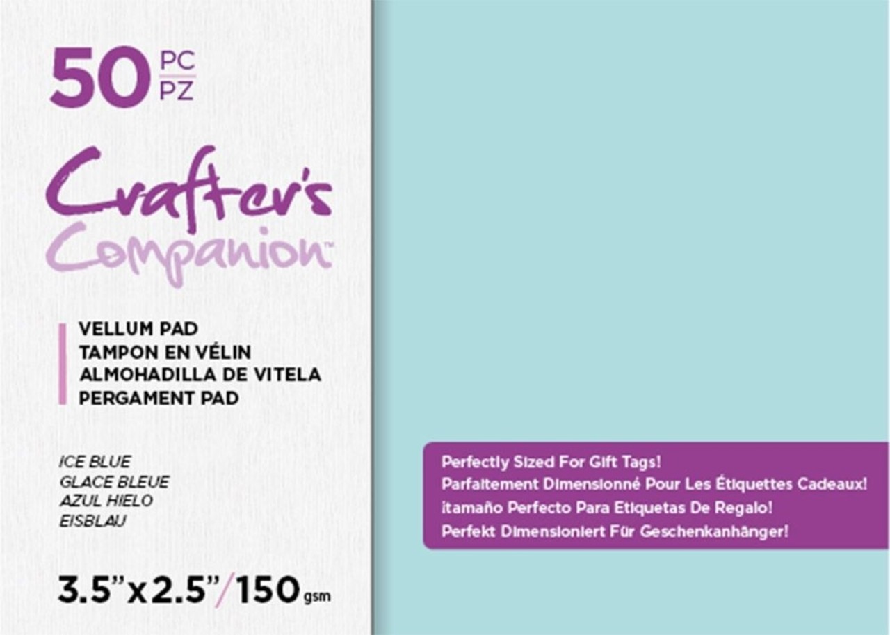 Crafter's Companion Ice Blue Vellum Pad (CC-VELPAD-ICEBL) Crafter's Companion Ice Blue Vellum Pad (CC-VELPAD-ICEBL)