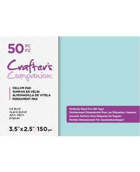 Crafter's Companion Ice Blue Vellum Pad (CC-VELPAD-ICEBL) Crafter's Companion Ice Blue Vellum Pad (CC-VELPAD-ICEBL)