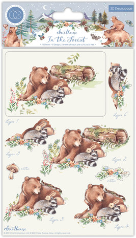 Craft Consortium In The Forest 3D Decoupage Set (CCDPAK010) Craft Consortium In The Forest 3D Decoupage Set (CCDPAK010)