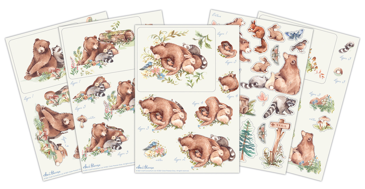 Craft Consortium In The Forest 3D Decoupage Set (CCDPAK010) Craft Consortium In The Forest 3D Decoupage Set (CCDPAK010)
