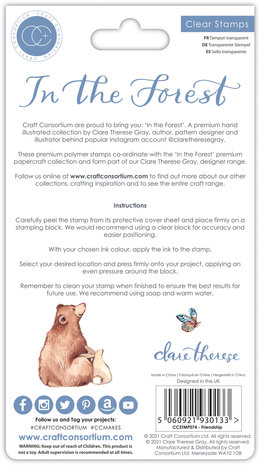 Craft Consortium In The Forest Clear Stamps Friendship (CCSTMP074) Craft Consortium In The Forest Clear Stamps Friendship (CCSTMP074)