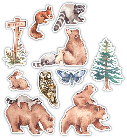 Craft Consortium In The Forest Wood Shapes (CCWDNS018)