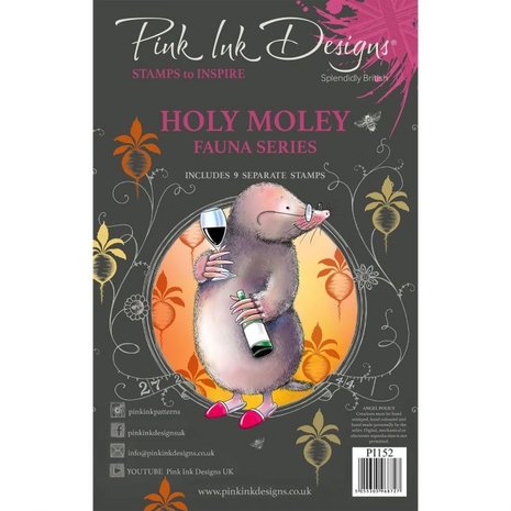 Pink Ink Designs Holy Moley A5 Clear Stamp Set (PI152)