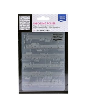 Vaessen Creative Embossing Folder Bladmuziek (100605-003) Vaessen Creative Embossing Folder Bladmuziek (100605-003)
