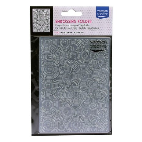 Vaessen Creative Embossing Folder Meerdere Cirkels (100605-014) Vaessen Creative Embossing Folder Meerdere Cirkels (100605-014)