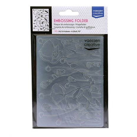 Vaessen Creative Embossing Folder Klaproosveld (100605-025)